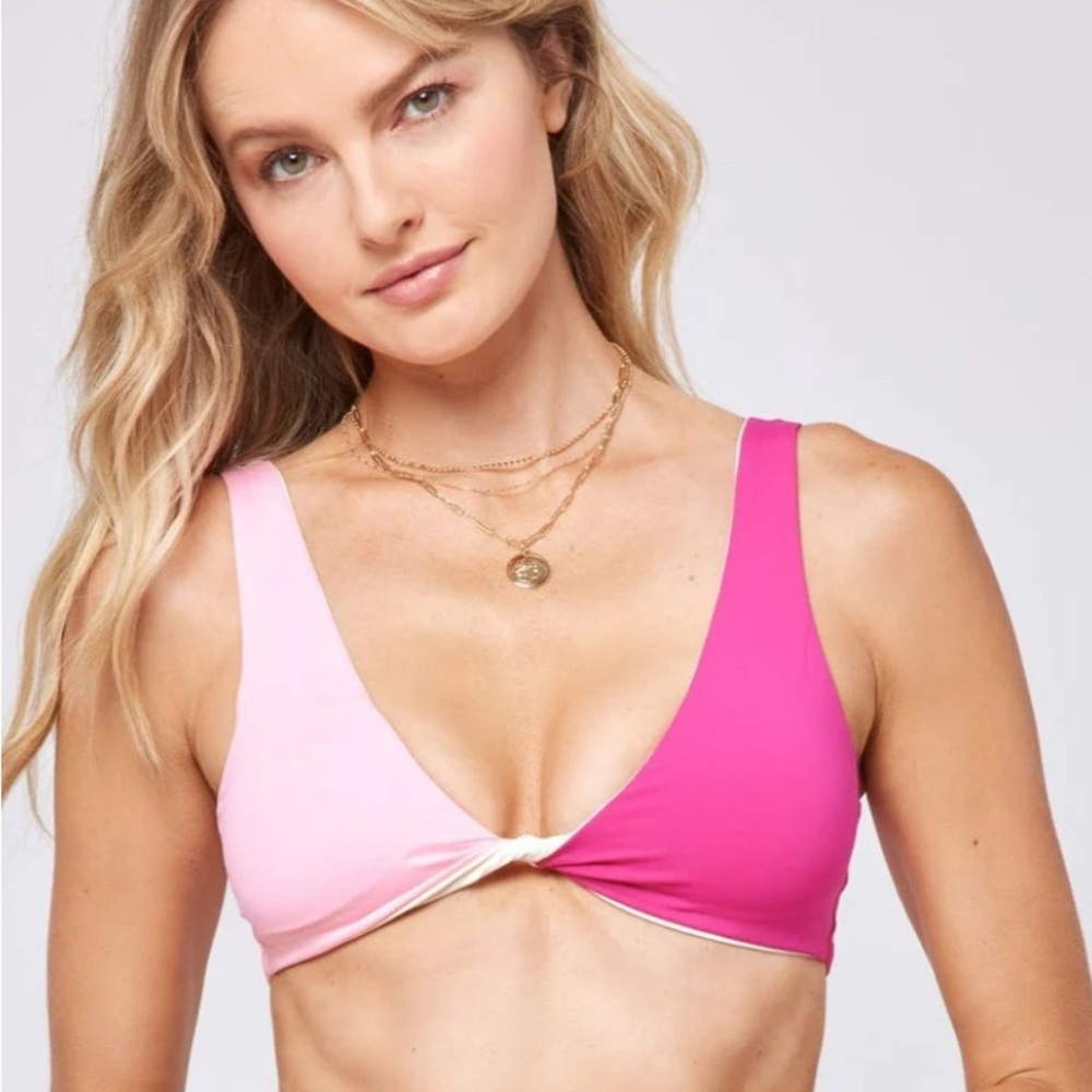 NEVER WORN L*Space Luna Bikini Tip Size XL in Crystal Pink and Bouganvilla.